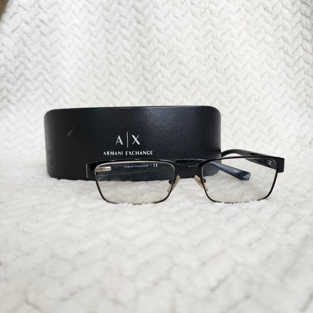 ARMANI EXCHANGE AX 1017 6084 54-17-140 GUNMETAL BLUE FLEX HINGE EYEGLASS BB62